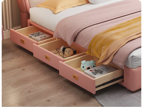 MORNING FOREST Isabella Elegant Crown Storage Bed - Image 15
