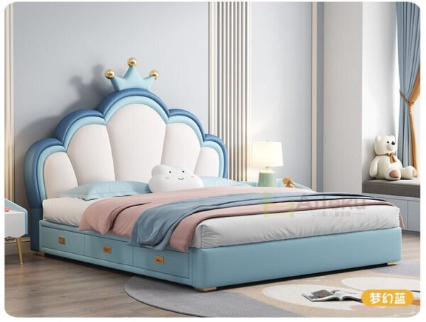 MORNING FOREST Isabella Elegant Crown Storage Bed - Image 18