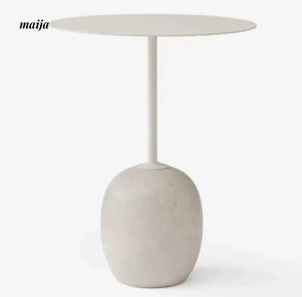 YAN JIAN Minimalist Marble Side Table