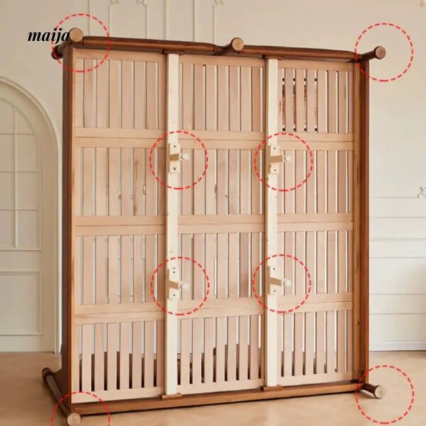 DOSMARS Hugo French Solid Wood Double Bed - Image 2