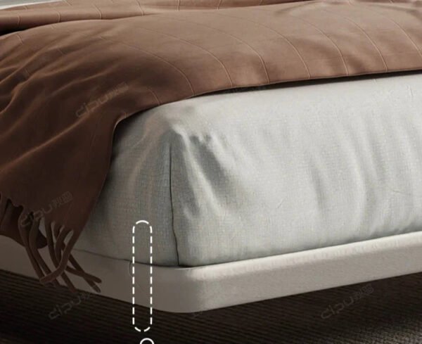 DIPU Diego Minimal Suspended Leather Bed - Image 3