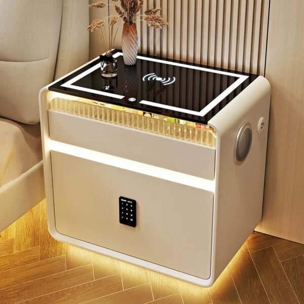 BESTFU Zephyr Smart Bedside Table with Sleek Functionality - Image 15