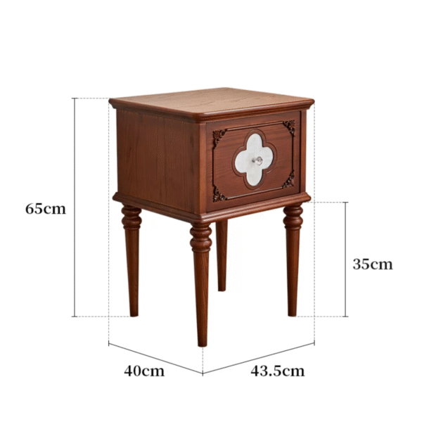 DOSMARS Charlotte French Retro Bedside Cabinet - Image 6