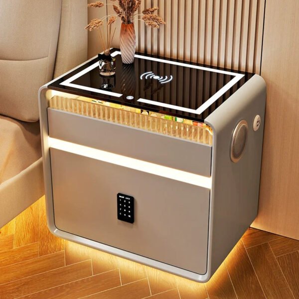 BESTFU Alaric Multipurpose Smart Bedside Table for Contemporary Bedrooms - Image 16