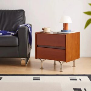 SAMMI Grace Modern Boxwood Bedside Table
