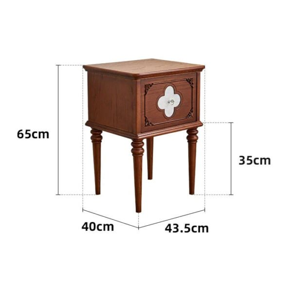 DOSMARS Charlotte French Retro Bedside Cabinet - Image 7