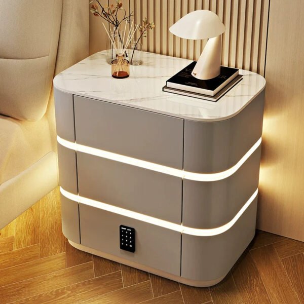 BESTFU Alaric Multipurpose Smart Bedside Table for Contemporary Bedrooms - Image 18