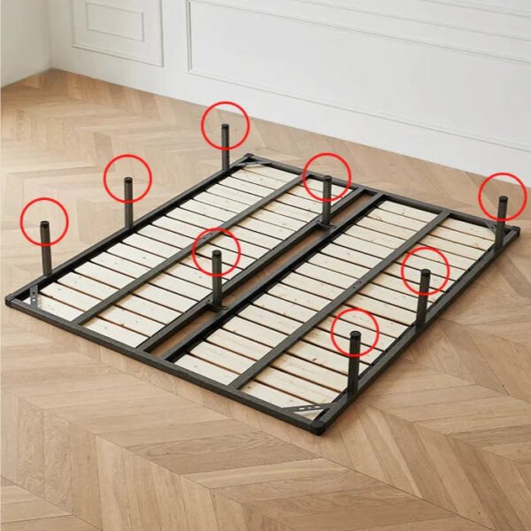 DOSMARS Ava Dama Velvet Double Bed - Image 4