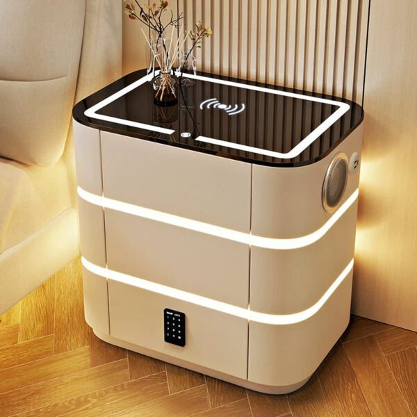 BESTFU Zephyr Smart Bedside Table with Sleek Functionality - Image 19