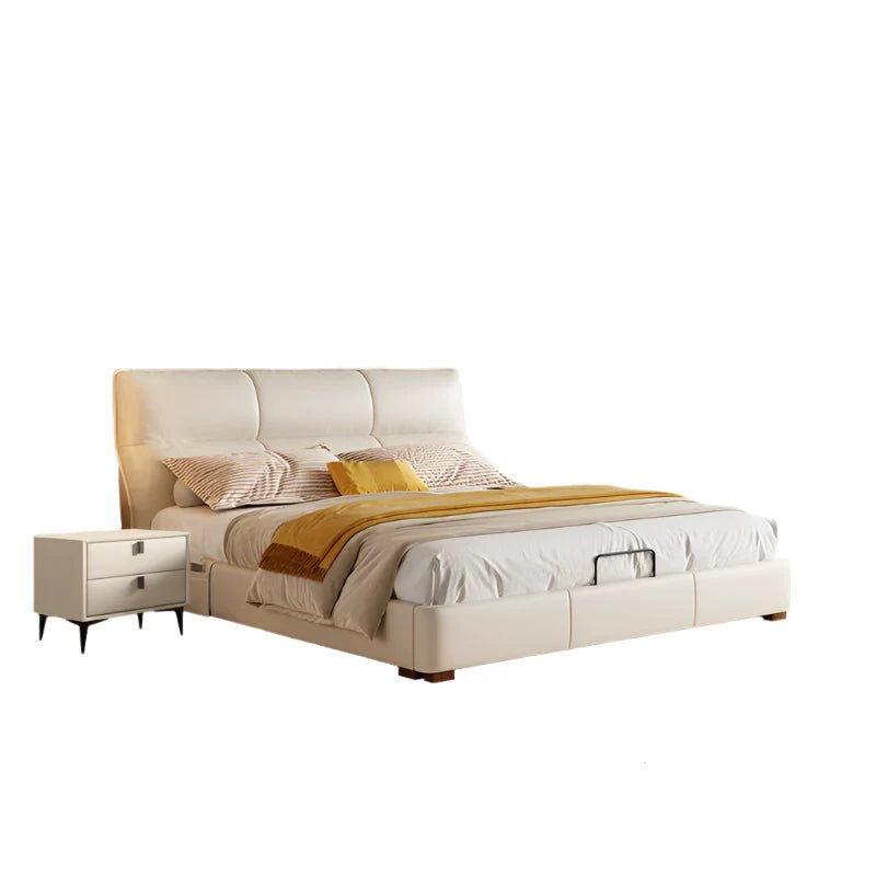 DIPU Dawson Creamy Wind Modern Leather Bed - Image 2