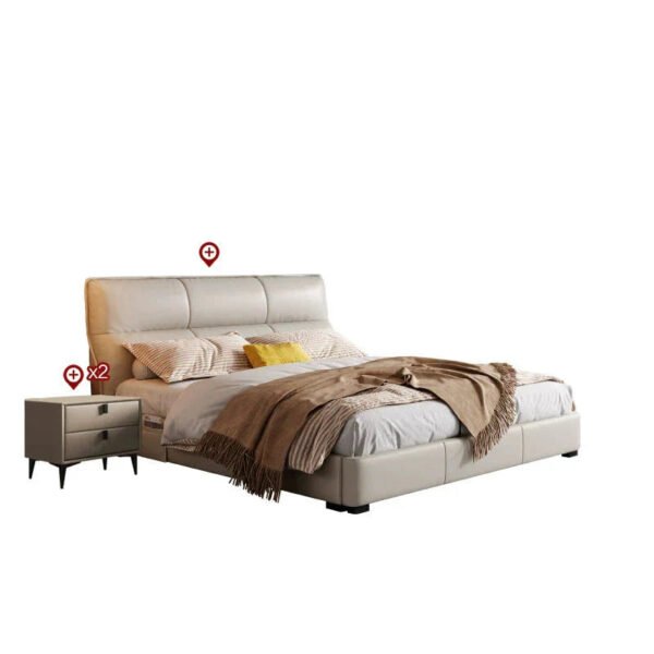 DIPU Henley Luxury Cream Sofa with Cloud Design - Image 2