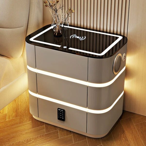 BESTFU Alaric Multipurpose Smart Bedside Table for Contemporary Bedrooms - Image 20