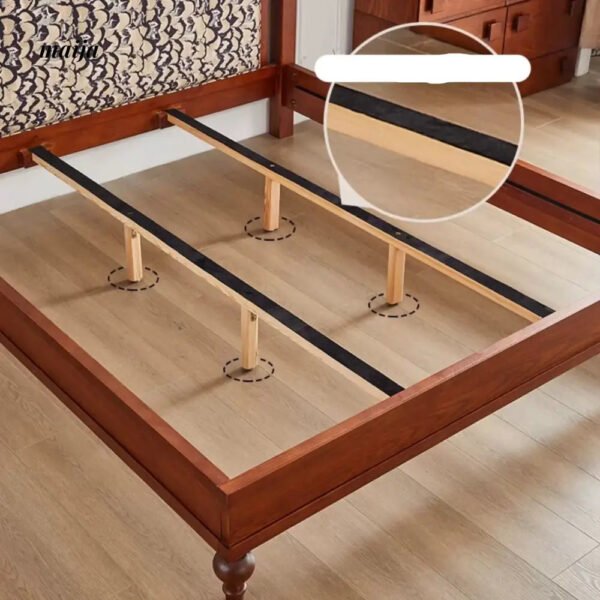 DOSMARS Evelyn Allory Wood Solid Bed - Image 7
