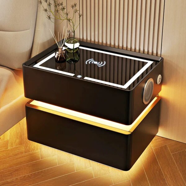 BESTFU Alaric Multipurpose Smart Bedside Table for Contemporary Bedrooms - Image 21
