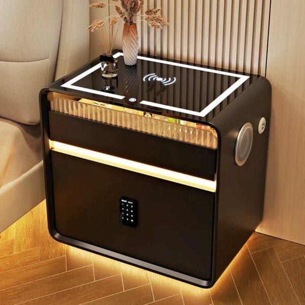BESTFU Alaric Multipurpose Smart Bedside Table for Contemporary Bedrooms - Image 23