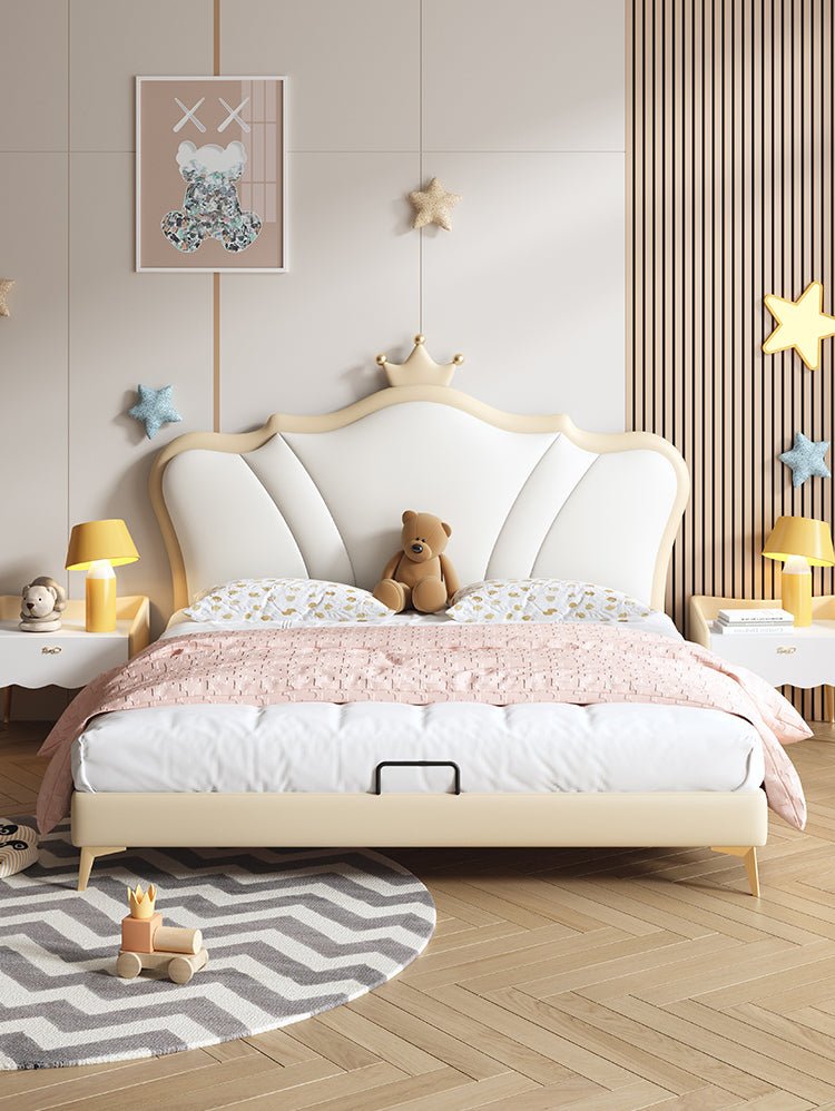MORNING FOREST Isabella Crowned Minimalist Princess Bed - Image 8