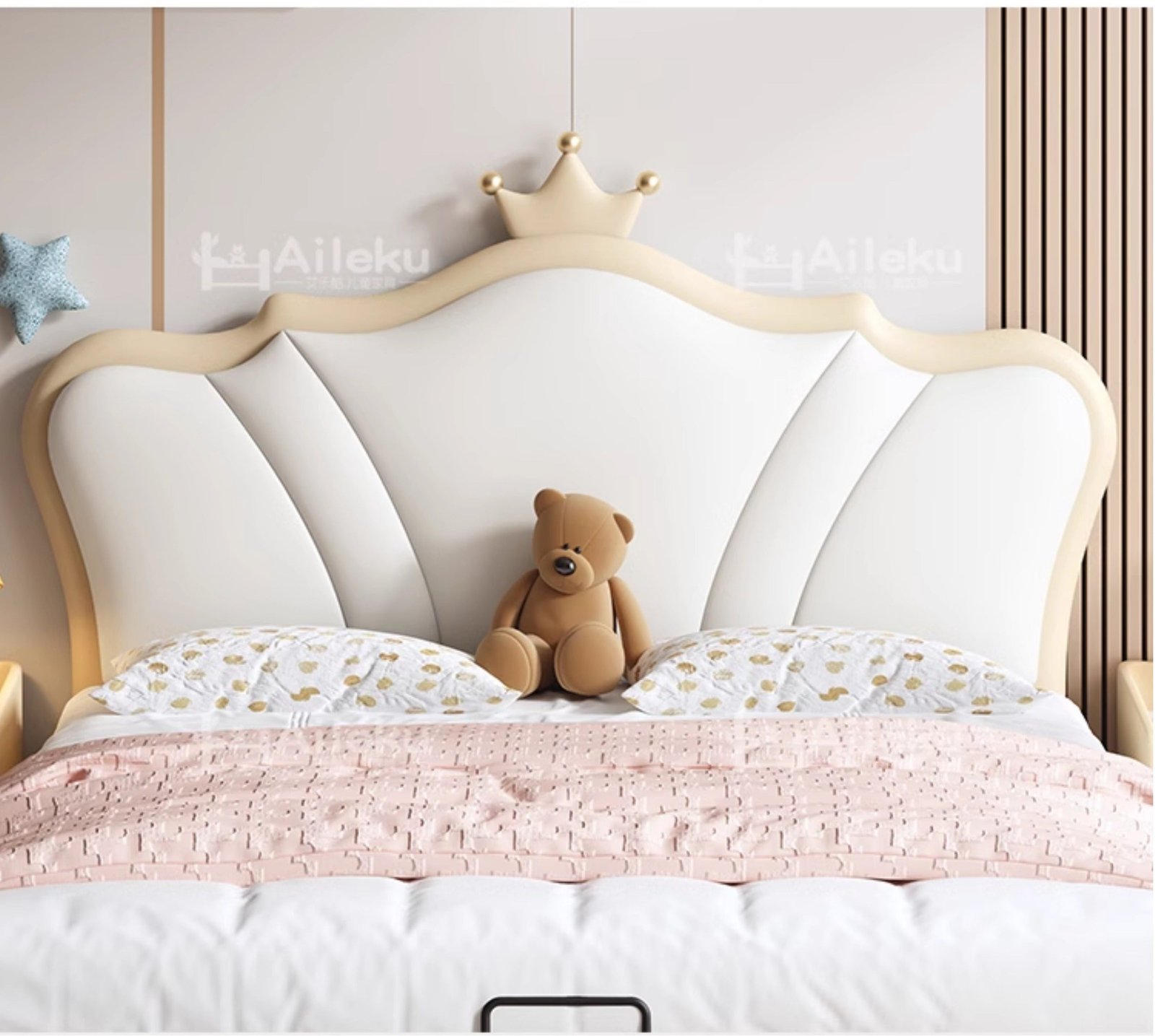 MORNING FOREST Isabella Crowned Minimalist Princess Bed - Image 15