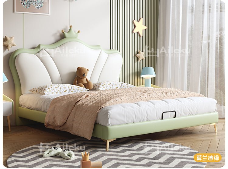 MORNING FOREST Isabella Crowned Minimalist Princess Bed - Image 18