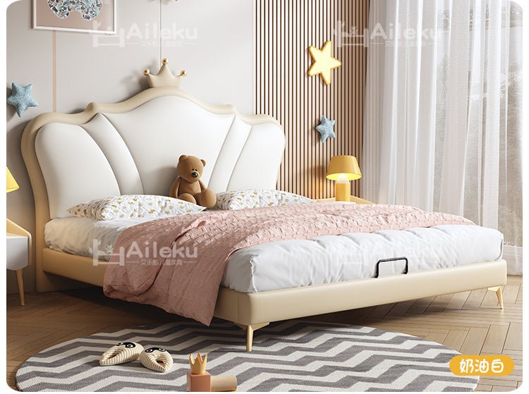 MORNING FOREST Isabella Crowned Minimalist Princess Bed - Image 19