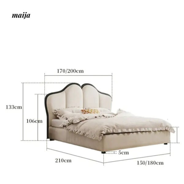 DOSMARS Isla Cream Storage Bed - Image 6