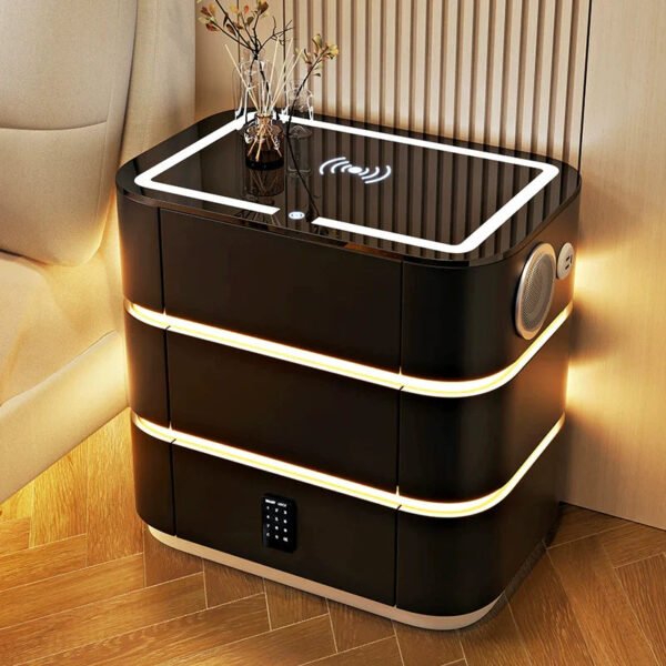 BESTFU Zephyr Smart Bedside Table with Sleek Functionality - Image 24