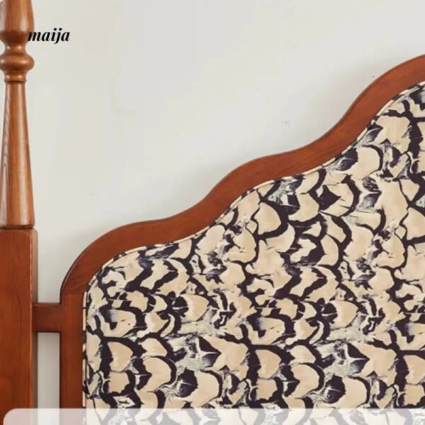 DOSMARS Evelyn Allory Wood Solid Bed - Image 12