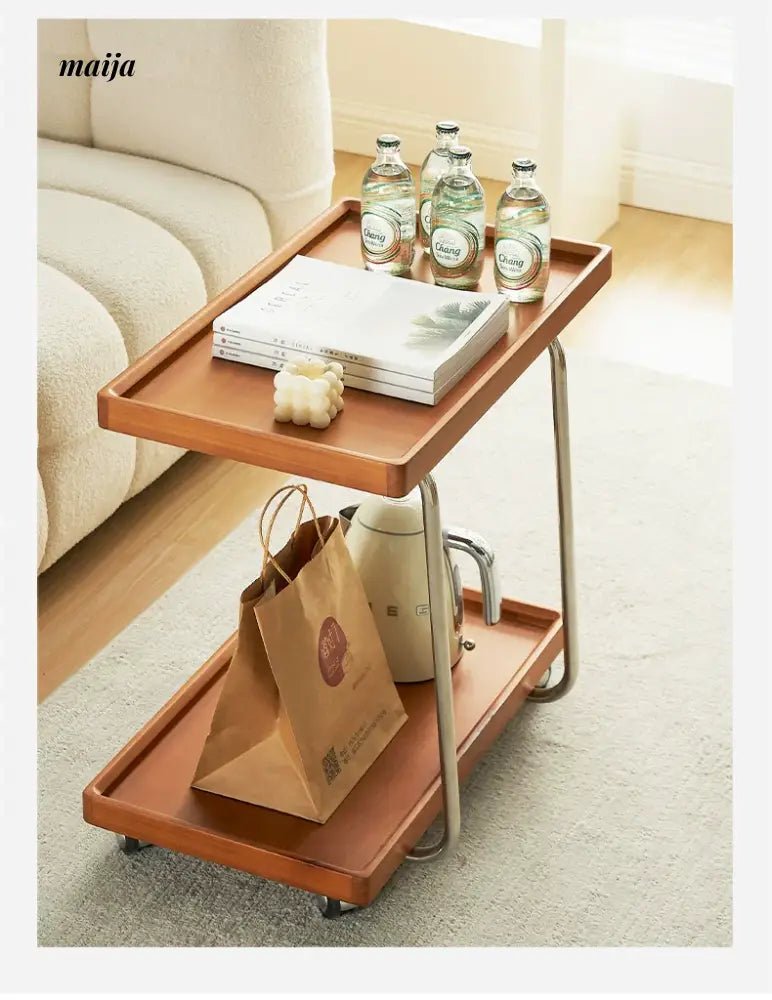 MIKA Retro Movable Storage Side Table - Image 2