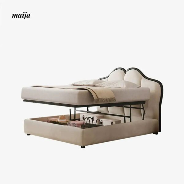 DOSMARS Isla Cream Storage Bed - Image 5