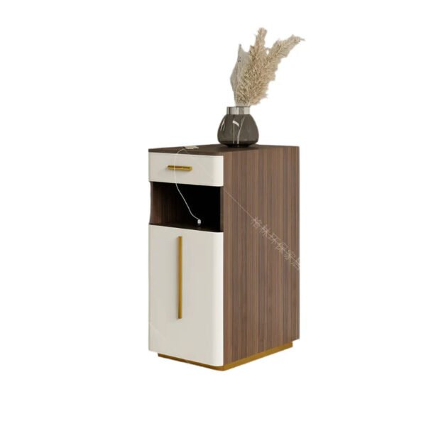 GEPH Theo Cream Bedside Storage Cabinet - Image 7