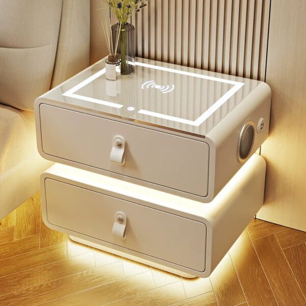 BESTFU Zephyr Smart Bedside Table with Sleek Functionality - Image 3
