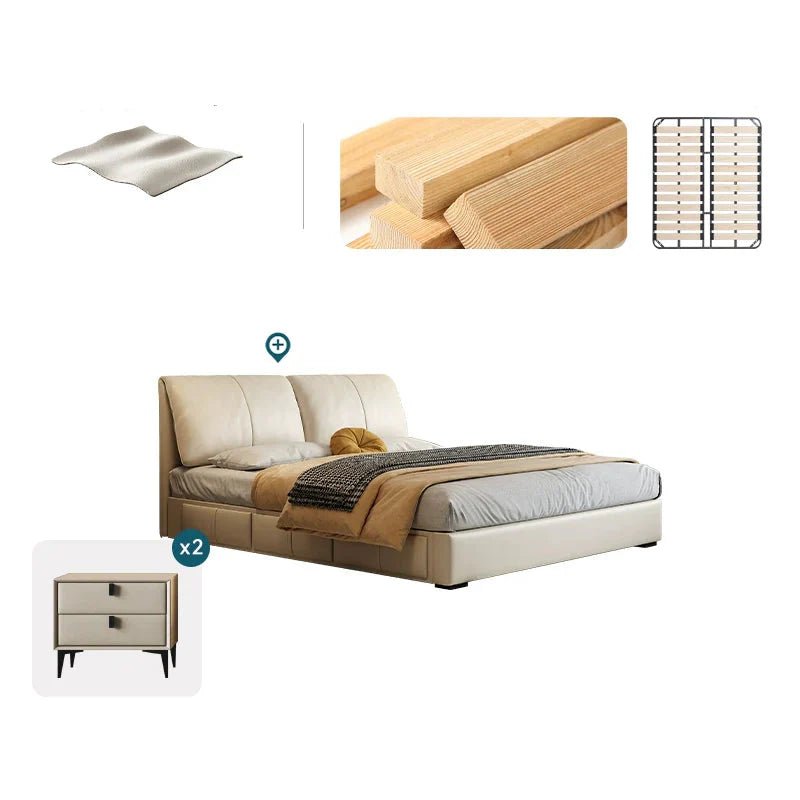 DIPU Brooke Luxury Italian Leather Bed - Image 3