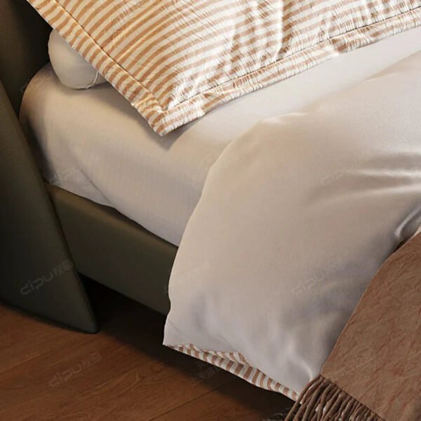 DIPU Brylee Cream Modern Scandinavian Bed - Image 8