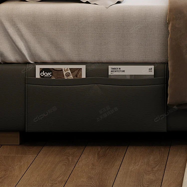 DIPU Ivy Minimalist Russian Pine Leather Sofa - Image 10