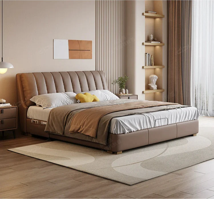 DIPU Ivy Minimalist Russian Pine Leather Sofa - Image 15