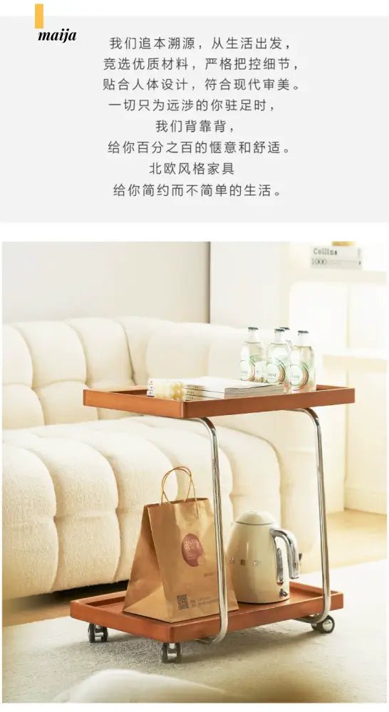 MIKA Retro Movable Storage Side Table - Image 3