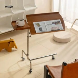 MIKA Movable Solid Wood Bedside Table