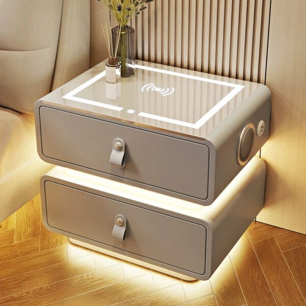 BESTFU Alaric Multipurpose Smart Bedside Table for Contemporary Bedrooms - Image 4