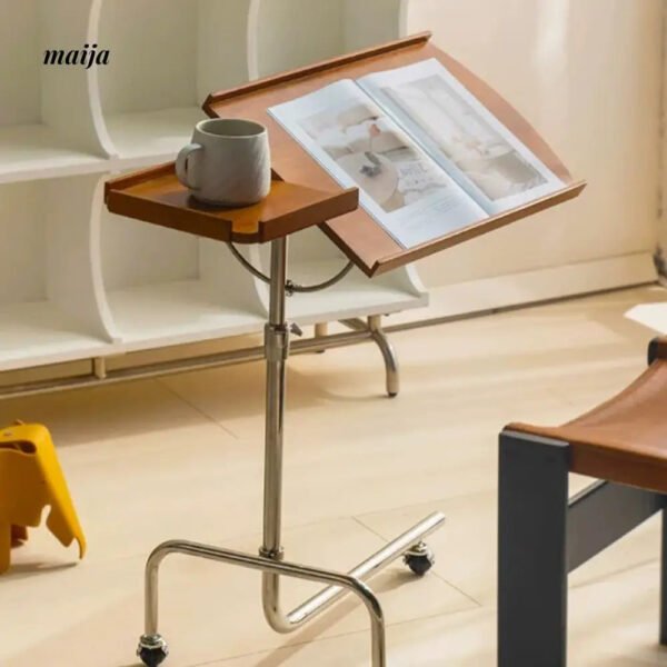 MIKA Movable Solid Wood Bedside Table - Image 7