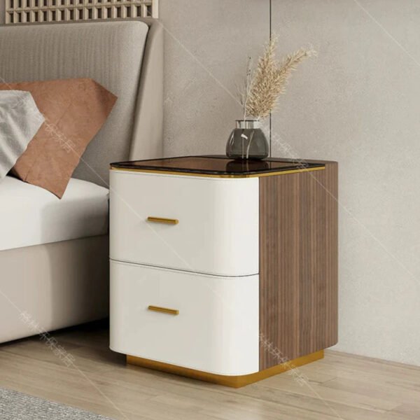 GEPH Theo Cream Bedside Storage Cabinet - Image 4