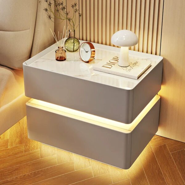 BESTFU Zephyr Smart Bedside Table with Sleek Functionality - Image 6