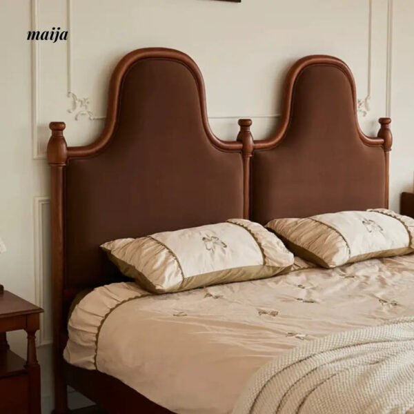 DOSMARS Hugo French Solid Wood Double Bed - Image 14