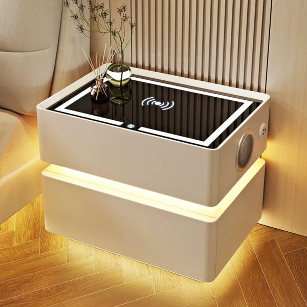 BESTFU Alaric Multipurpose Smart Bedside Table for Contemporary Bedrooms - Image 7