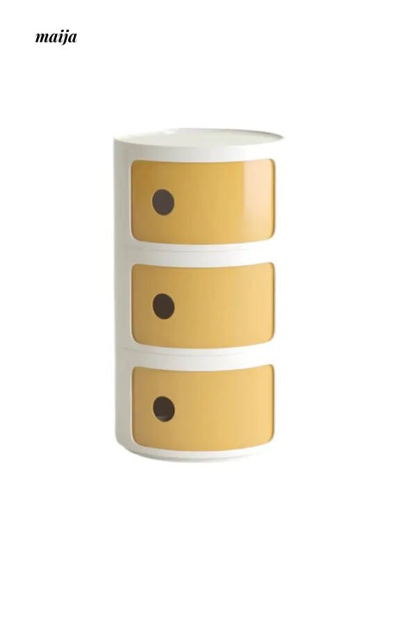 PUMPKIN BOX Round Minimalist Bedside Table - Image 25