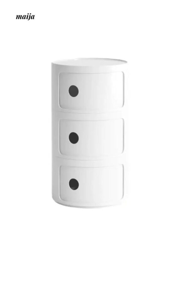 PUMPKIN BOX Round Minimalist Bedside Table - Image 28