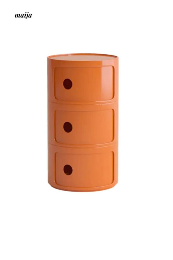 PUMPKIN BOX Round Minimalist Bedside Table - Image 35
