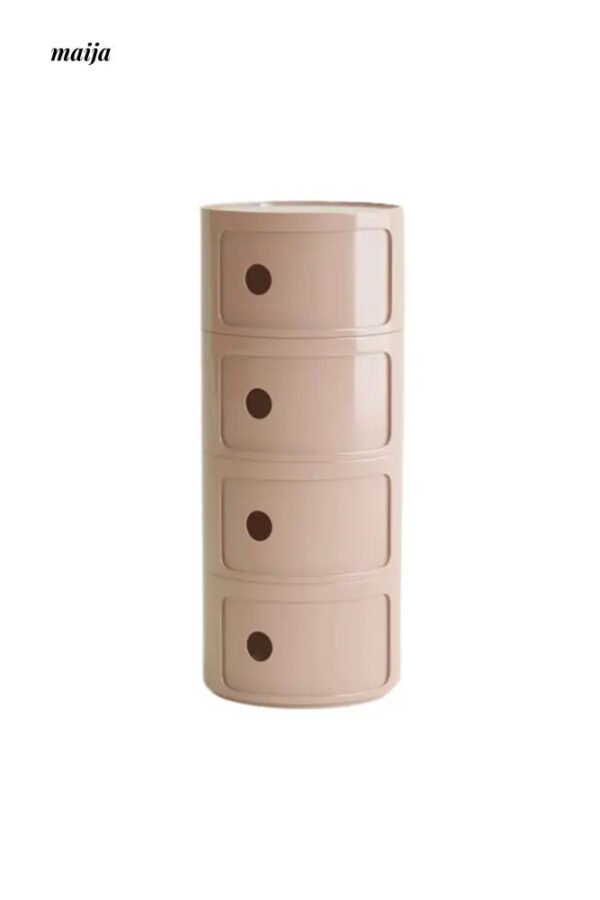 PUMPKIN BOX Round Minimalist Bedside Table - Image 42
