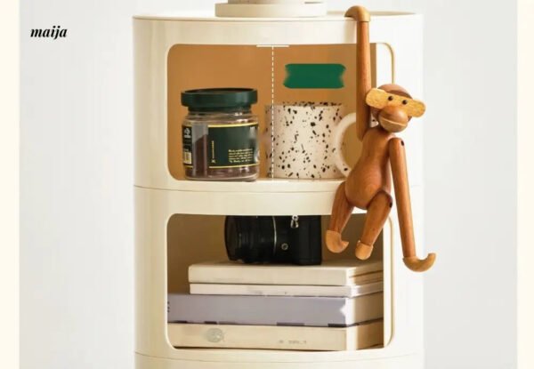 PUMPKIN BOX Round Minimalist Bedside Table - Image 18