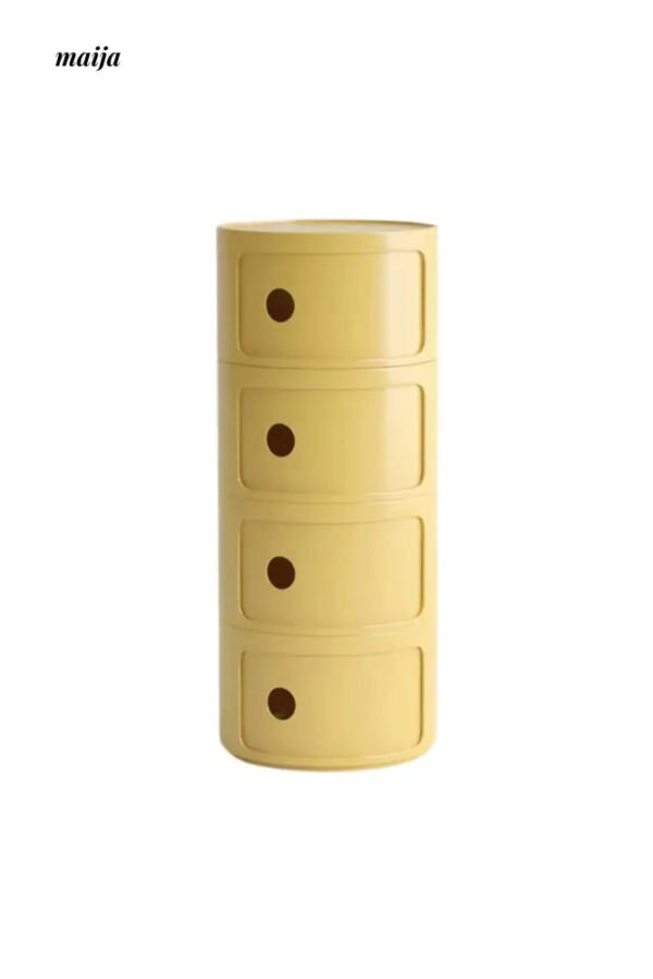 PUMPKIN BOX Round Minimalist Bedside Table - Image 46