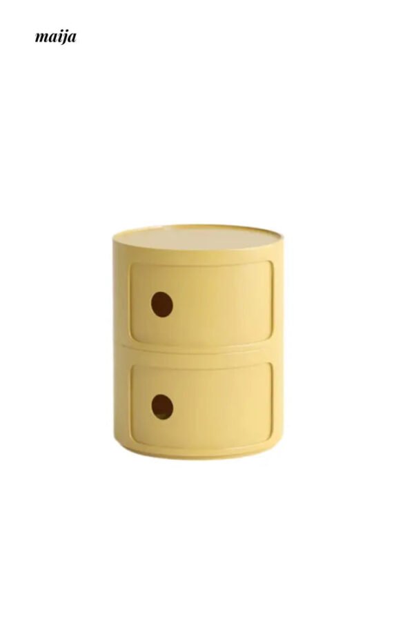 PUMPKIN BOX Round Minimalist Bedside Table - Image 65
