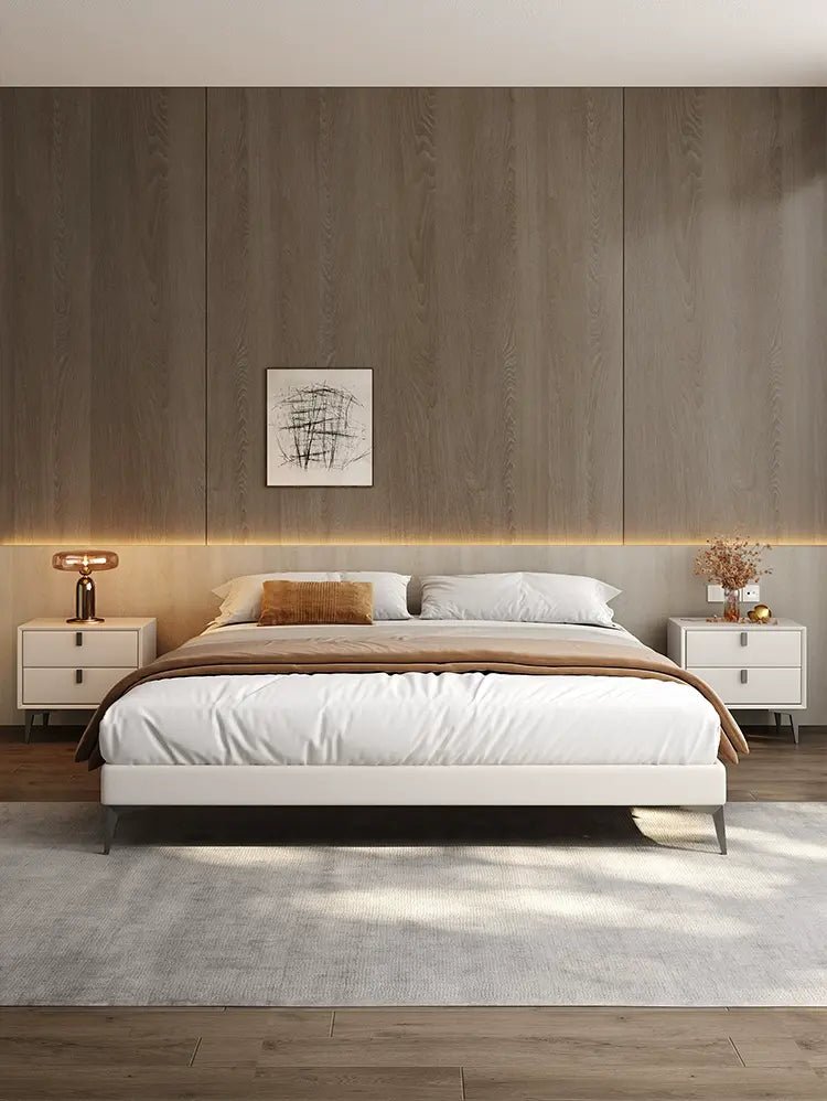 DIPU Brian Nordic Modern Light Luxury Bed - Image 2